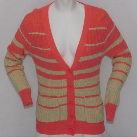 Sweaters - Boyfriend Fit Striped Sweater, size Small